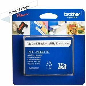Brother P-touch Label Tape - - DiameterTape - White - 1 / Pack