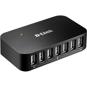 D-Link DUB-H7/E USB Hub - USB - 12 MB/s, 1.50 MB/s - External - 7 Total USB Port(s) - 7 USB 2.0 Port(s) - Mac