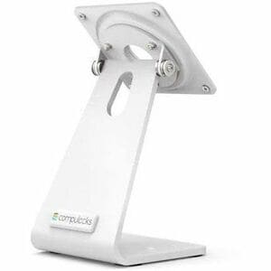 Compulocks VESA Rotating and Tilting Counter Stand White - 100mm x 100mm VESA Compatible Mount, 90 Degree Screen Rotation,