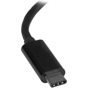 StarTech.com USB C to Gigabit Ethernet Adapter - Thunderbolt 3 - 10/100/1000Mbps - Black - USB-C to Ethernet dongle; Up to