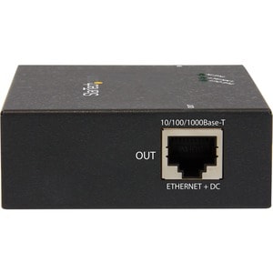 StarTech.com 1 Port Gigabit PoE+ Extender - 802.3at and 802.3af - 100 m (330 ft) - Power over Ethernet Extender - PoE Repe