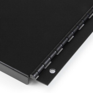 StarTech.com Blanking Panel â€" 4U â€" Hinged Rack Panel â€" 19in â€" Steel â€" Black â€" TAA Compliant â€" Tool-less Inst