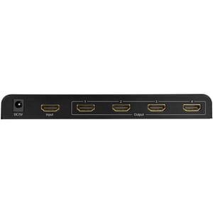 SIIG 4Kx2K HDMI 4-Port Splitter with 3D Supported - 49.21 ft Maximum Operating Distance - 1 x HDMI In - 4 x HDMI Out
