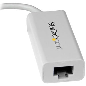 StarTech.com USB-C to Gigabit Ethernet Adapter - White - Thunderbolt 3 Port Compatible - USB Type C Network Adapter - USB 