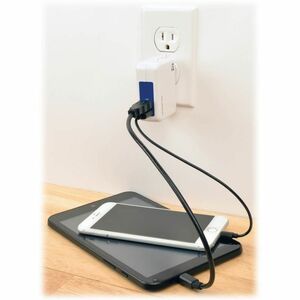 Eaton Tripp Lite Series 2-Port USB Wall/Travel Charger, 5V 3.4A / 17W - 5 V DC Output Voltage - 2.40 A Output Current