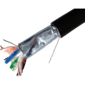 4XEM Outdoor CAT 5E Network Cable - 1000 ft Category 5e Network Cable for Network Device - First End: Bare Wire - Second E