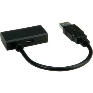 Roline 15 cm SATA/USB Datentransferkabel - Cable for Computer, Notebook, Festplatte - 6 Gbit/s - Schwarz