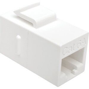 Eaton Tripp Lite Series Cat6a Straight-Through Modular In-Line Snap-In Coupler, (RJ45 F/F), TAA - 1 x RJ-45 Network Female