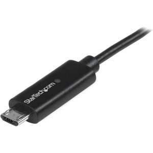 StarTech.com 1m Micro USB Kabel mit LED Ladeanzeige - St/St - USB auf Micro USB Kabel - Cable for Telefon, Tablet, Noteboo