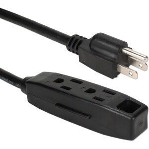 QVS 5-Pack 3-Outlet 3-Prong 25ft Power Extension Cord - NEMA 5-15P - 3 x NEMA 5-15R - 25 ft Cord - 13 A Current - 120 V AC