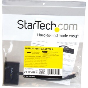 StarTech.com Travel A/V Adapter: 2-in-1 Mini DisplayPort to HDMI or VGA Converter - 1 x 20-pin Mini DisplayPort Digital Au