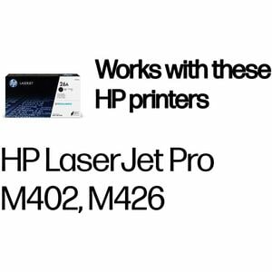 HP 26A Original Laser Toner Cartridge - Black - 1 Each - 3100 Pages