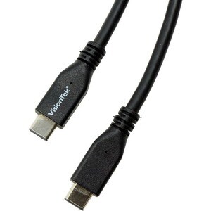 VisionTek USB-C to USB-C 1M Cable (M/M) - USB-C to USB-C 1 Meter 3.3 ft Male to Male Cable PD 60W 10Gbps Data 4K UHD for L