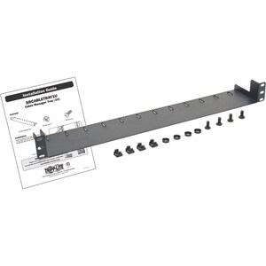 Tripp Lite by Eaton SmartRack 1U Horizontal Cable Management Tray - Cable Tray - Black Powder Coat - 1U Rack Height - 19˘ 