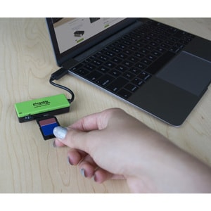 Plugable USB C SD Card Reader - USB C Card Reader for SD, Micro SD, MMC, or MS Cards - (Compatible with Thunderbolt and US