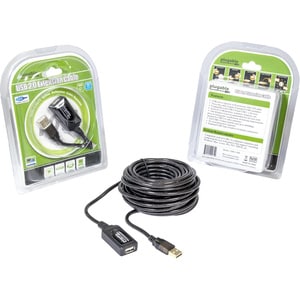 Plugable USB Extension Cable - 33 Foot, Black - (USB2-10M)