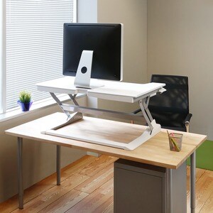 Ergotron WorkFit-TL Workstation - Rectangle Top - Height Adjustable - 952.50 mm Table Top Width x 635 mm Table Top Depth -