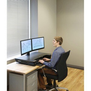 Ergotron WorkFit-TL Workstation - Rechteck Top - Höhenverstellbar - 952,50 mm Table Top Width x 635 mm Tischplatte Tiefe -