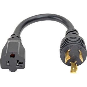 Eaton Tripp Lite Series Power Cord Adapter, NEMA L5-20P to NEMA 5-15R - Heavy-Duty, 20A, 125V, 12 AWG, 6-in. (15.24 cm), B