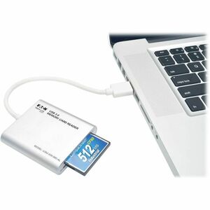Tripp Lite by Eaton USB 3.0 SuperSpeed Multi-Drive Memory Card Reader/Writer, Aluminum Case - SD, SDHC, SDXC, Reduced Size