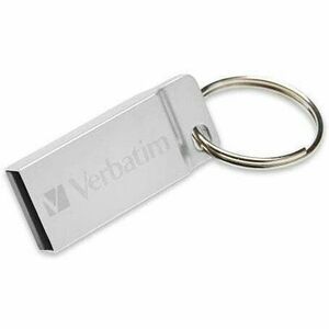Verbatim 64GB Metal Executive USB Flash Drive - Silver - 64 GB - USB - Silver - Lifetime Warranty - 1 Each 