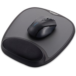 Kensington Comfort Gel Mouse Pad - Black - 1.50" Height x 9.37" Width x 13" Depth - Black - Gel - Skid Proof - 1 - TAA Com