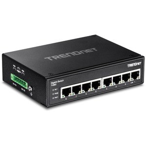 TRENDnet TI-G80 8 Ports Ethernet Switch - Gigabit Ethernet - 1000Base-T - 2 Layer Supported - Twisted Pair - Rail-mountabl