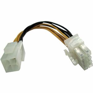 Roline Internes Stromkabel - 15 cm - für Computer, Hauptplatine - P4 / PCI-E - Schwarz, Weiß, Gelb