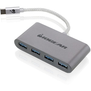 IOGEAR HUB-C - USB-C to 4-port USB-A Hub - USB Type C - External - 4 USB Port(s) - 4 USB 3.0 Port(s) - PC, Mac