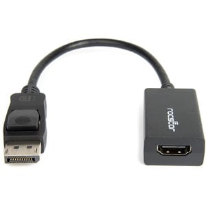 Rocstor DisplayPort (male) to HDMI (female) Adapter Converter - 1 Pack - 1 x 20-pin DisplayPort DisplayPort 1.1a Digital A
