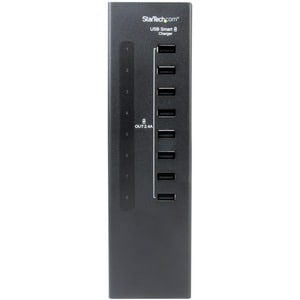 Star Tech.com 8-Port Charging Station for USB Devices - 96W/19.2A - Charge up to eight mobile devices at the same time, fr