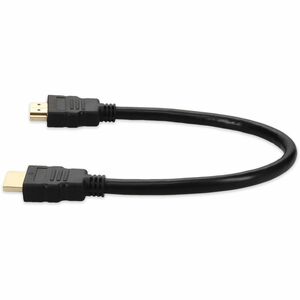 AddOn 1ft HDMI 1.3 Male to HDMI 1.3 Male Black Cable For Resolution Up to 2560x1600 (WQXGA) - 11.81" HDMI A/V Cable for Au