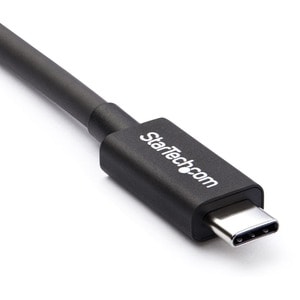 StarTech.com Thunderbolt 3 Cable - 6 ft / 2m - 4K 60Hz - 20Gbps - USB C to USB C Cable - Thunderbolt 3 USB Type C Charger 