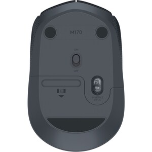 Logitech M171 Maus - Funkfrequenz - USB 2.0 - Optisch - Schwarz - Kabellos - 1000 dpi Auflösung - Scroll-Rad
