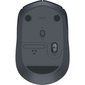 Logitech M171 Mouse - Radio Frequency - USB 2.0 - Optical - Black - Wireless - 1000 dpi - Scroll Wheel