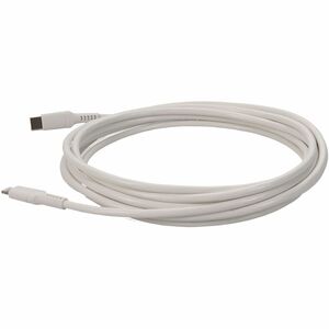 AddOn 1.0m (3.3ft) USB C 3.1 Male to Lightning Male White Sync and Charge Cable - 3.3 ft (1 m) Lightning/USB Data Transfer
