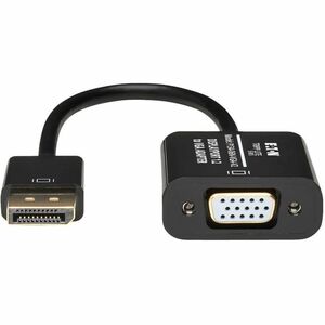 Eaton Tripp Lite Series DisplayPort to VGA Active Adapter Video Converter , DP ver 1.2 (M/F), 6-in. (15.24 cm) - DisplayPo