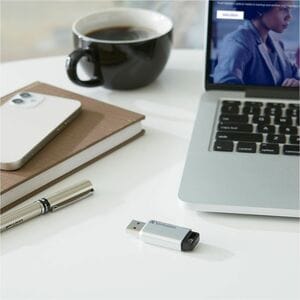 Verbatim Store 'n' Go Secure Pro 32 GB USB 3.0 Flash Drive - Silver - 256-bit AES - TAA Compliant - 1 Each