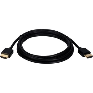 QVS 3ft High Speed HDMI UltraHD 4K with Ethernet Thin Flexible Cable - 3 ft HDMI A/V Cable for Blu-ray Player, HDTV, TV, S