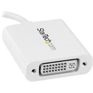 StarTech.com USB C to DVI Adapter - White - Thunderbolt 3 Compatible - 1920x1200 - USB-C to DVI Adapter for USB-C devices 