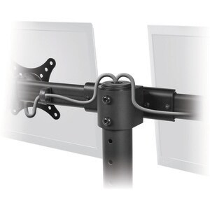 Freestanding Dual Monitor Desk Stand - 13" to 27", Max Load 22 lbs - 13" to 27" Screen Support - 44 lb Load Capacity - Fla