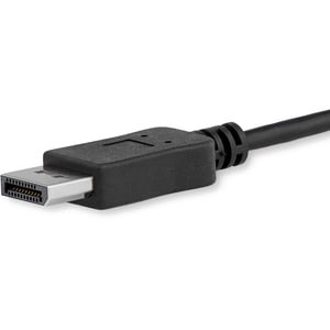 StarTech.com 1,8 m USB-C auf DisplayPort Adapter Kabel - 4K 60Hz - Schwarz - Zweiter Anschluss: 1 x 20-pin DisplayPort Dig