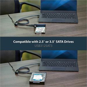 StarTech.com SATA to USB Cable - USB 3.1 10Gbps - 2.5 / 3.5 SATA SSD HDD - SATA to USB Adapter Cable - USB 3.1 to SATA Cab