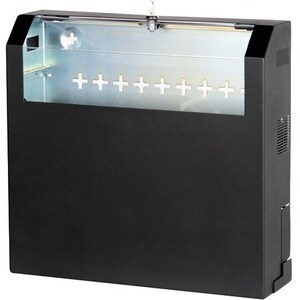Digitus DN-19 04U-PB-B 3U Wall Mountable Enclosed Cabinet Rack Cabinet for Networking, Router - Jet Black - Polycarbonate,