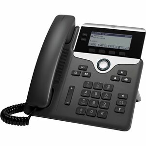 Cisco 7821 IP Phone - Corded - Wall Mountable - Black - 2 x Total Line - VoIP - User Connect License, Enhanced User Connec