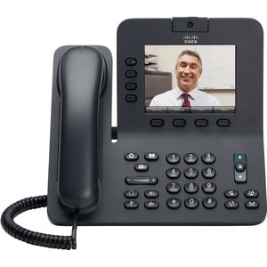 Cisco 8945 Telefone IP - Recondicionado - Cinzento - 4 x Total Line - VoIP - Unified Communications Manager - 2 x Rede (RJ