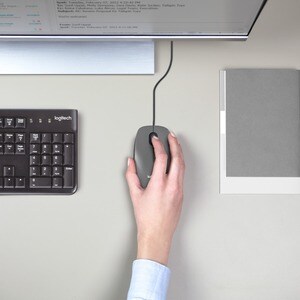 MOUSE COM FIO LOGITECH M100 PRETO B