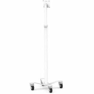 Compulocks Medical Rolling Cart - VESA Compatible White - 75x75mm & 100x100 mm VESA Mount Compatibility, Adjusts to True S