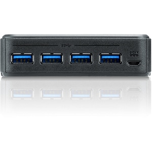 ATEN 2 x 4 USB 3.1 Gen1 Peripheral Sharing Switch - USB Type B - External - 4 USB Port(s) - 4 USB 3.1 Port(s) - PC, Mac, L