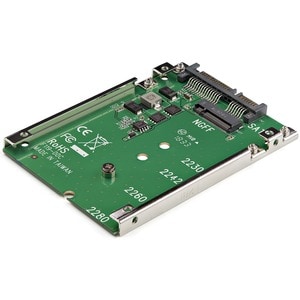 StarTech.com M.2 to SATA Adapter - TAA Compliant - 1 x SSD Supported - 1 x Total Bay - Steel